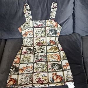 Cat print dress